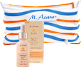 Sonnenfluid Gesicht sun drops LSF 50 + beach pillow bag M. Asam