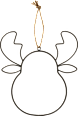 Metallfigur, Elch, schwarz Dekorieren & Einrichten