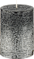 Kerze 100/70, schwarz-silber Dekorieren & Einrichten