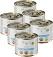 Nassfutter Katze mit Geflügel, Light low calorie, Multipack (6x200 g) OrganicVet