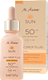 Sonnenfluid Gesicht sun drops LSF 50 + beach pillow bag M. Asam
