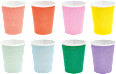 Pappbecher, bunt RICO DESIGN