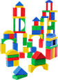 Holzbausteine bunt, 100 St Eichhorn