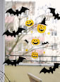Fensterbilder Gel Halloween Kürbisse Dekorieren & Einrichten