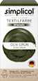 Textilfarbe intensiv Oliv- Grün Simplicol