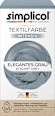 Textilfarbe intensiv Elegantes Grau Simplicol