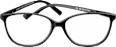 Okulary do czytania czarne, kocie oczy, moc: +3,0 VISIOMAX