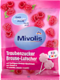 Acadele efervescente din dextroză cu aromă de zmeură Mivolis