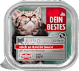 Nassfutter Katze Kitten mit Rind in Sauce, Junior Dein Bestes