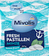 Pastillen, Minze, zuckerfrei Mivolis