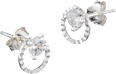 Ohrstecker Kreis mit Strassstein 925 Silber ebelin