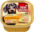 Nasfutter Hund Exquisit 60 % Huhn mit Filetstückchen Dein Bestes