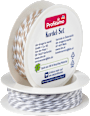 Kordel-Set "weiß/natur, weiß/grau" Profissimo