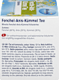 Kräutertee, Fenchel- Anis- Kümmel Tee  (12 x 2,0 g)  Mivolis
