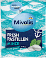 Frissítő cukorka, menta ízű, édesítőszerekkel Mivolis