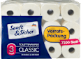 Toilettenpapier Stroh Classic 3-lagig (24x300 Blatt) Sanft&Sicher