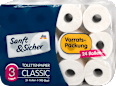 Toilettenpapier 3-lagig Vorratspackung Sanft&Sicher