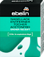 Nagellackentferner-Tücher acetonfrei mit Grüner Tee Duft ebelin