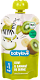 Био плодово пюре киви, банан и круша, 1+г babylove