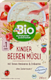 Bio müzli gyerekeknek málnával és eperrel, 1 éves kortól dmBio