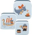 Set di box porta merenda assort. babylove