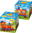 Taschentücher Box sortiert (Dschungel & Lokomotive)  SauBär