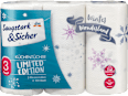 Küchentücher Design Winter Wonderland, 3-lagig (3 x 100 Blatt) Saugstark&Sicher