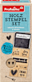 Holzstempel-Set inkl. Stempelkissen Profissimo