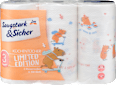 Ręcznik papierowy z motywem, 3-warstwowy, 3x100 listków Saugstark&Sicher