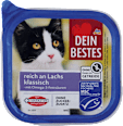 Hrană umedă pentru pisici cu aromă de somon Dein Bestes