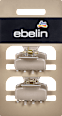 Mollette per capelli beige-grigio ebelin