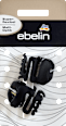 Flexible Haarklammern Matt Optik - Schwarz ebelin