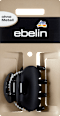 Molletta per capelli senza metallo nero opaco ebelin