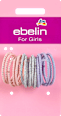 For Girls Mini-Haargummis mehrfarbig mit Glitzer ebelin