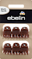 Haarklammern braun Matt-Optik ebelin