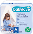 Windeln Premium Gr. 5 Junior (10-16 kg) babylove