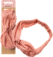 Opaska do włosów turban, różowa ebelin
