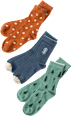 3er Pack Kinder Socken, Gr. 31-34, mit Baumwolle PUSBLU