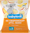 Bio puffasztott kukoricasnack almával és mangóval, 8. hónapos kortól babylove