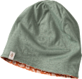 Kinder Mütze, Gr. 50/51, mit Baumwolle, rost, grün PUSBLU