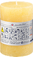 Rustikkerze sonnengelb 100/68 Profissimo