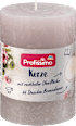 Kerze rustik 100/68 helles taupe Profissimo