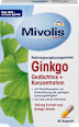 Ginkgo Gedächtnis + Konzentration Kapseln, 40 St. Mivolis