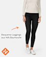 Baumwoll-Leggings schwarz Gr. 44/48 nur die