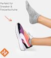 Sneakersocken grau Gr. 35-38 nur die