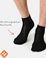 Sneakersocken Classic schwarz Gr. 39-42 nur die