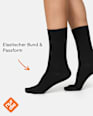 bambus Thermo Socken schwarz, Gr. 39 - 42 (1 Paar) nur die