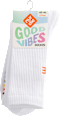 Good Vibes Socken weiß Regenbogen, Gr. 43 - 46 (2 Paar) nur die