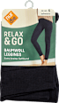 Baumwoll-Leggings Damen schwarz, Gr. 38/40 nur die