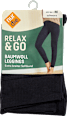 Baumwoll-Leggings Damen schwarz, Gr. 40/44 nur die